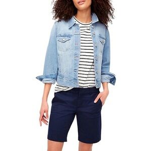 NWT J. Crew Navy Blue 9" Frankie Bermuda Chino Short